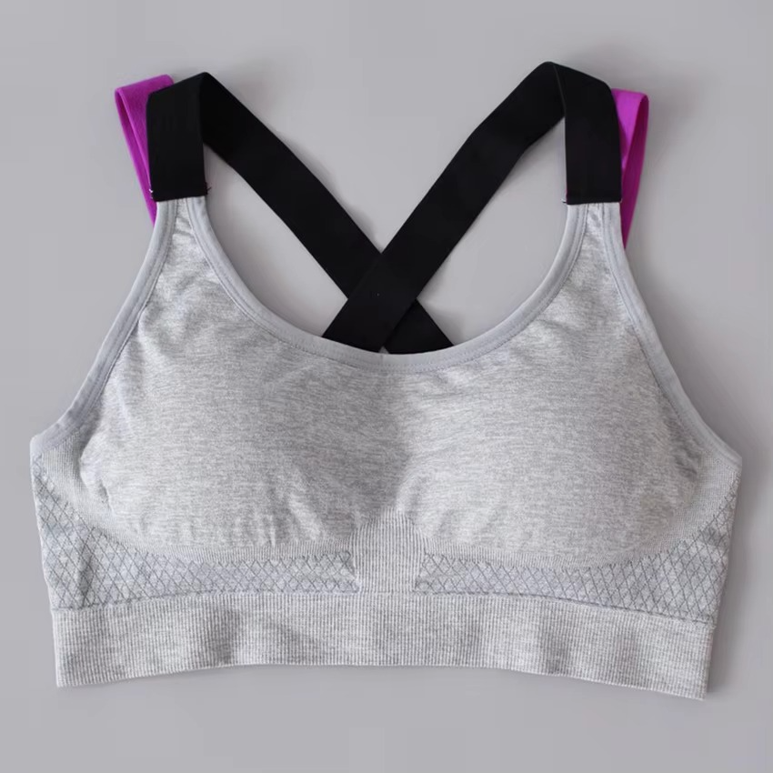 Comfortable Supportive Crossback Wireless Sports Bra for Women