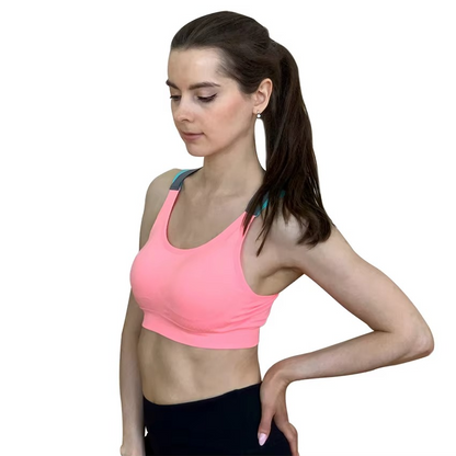 Comfortable Supportive Crossback Wireless Sports Bra for Women