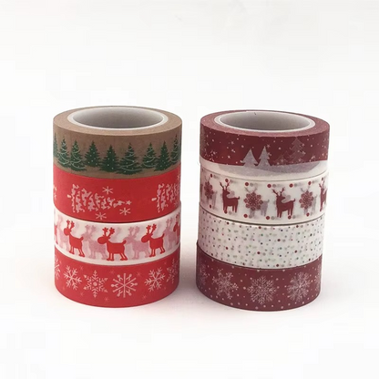 Fun Holiday Craft Tape with Snowflakes and Reindeer