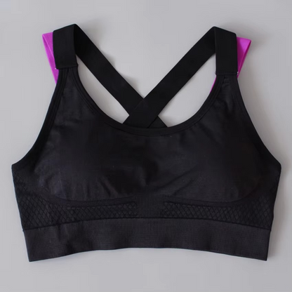 Comfortable Supportive Crossback Wireless Sports Bra for Women