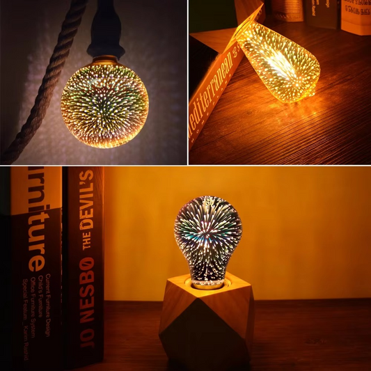 Colorful LED Globe Bulb E27 Vintage Style Light - Hehif