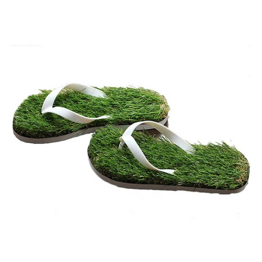 Fake Turf Cozy Slide Sandals - Hehif