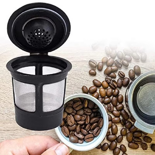 Set of 3 Metal Coffee Filter Pods for Keurig Brewers - Hehif