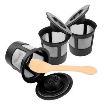 Set of 3 Metal Coffee Filter Pods for Keurig Brewers