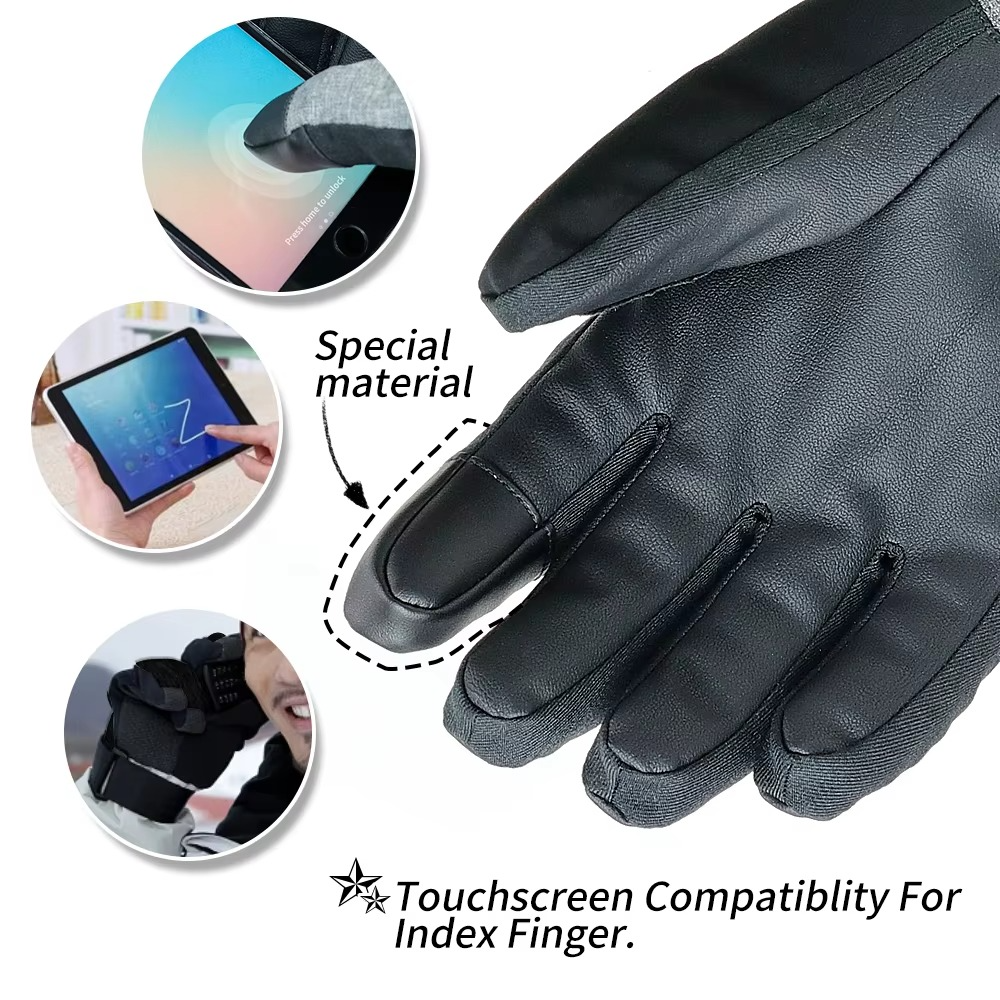 Warm Insulated Touchscreen Ski Gloves for Men Women