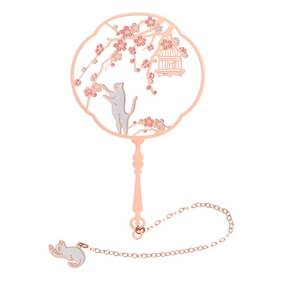 Decorative Tassel Bookmark with Elegant Fan Pattern