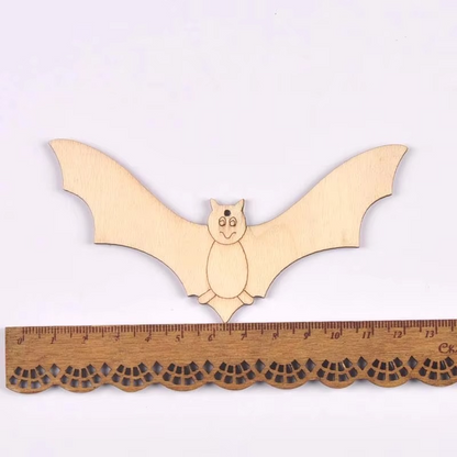 Spooky Wooden Decor Discs for Halloween Crafting