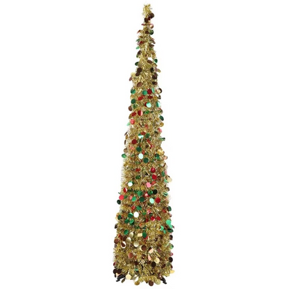 Easy Setup Sparkling 5ft Christmas Tree Decorative Artificial Tree