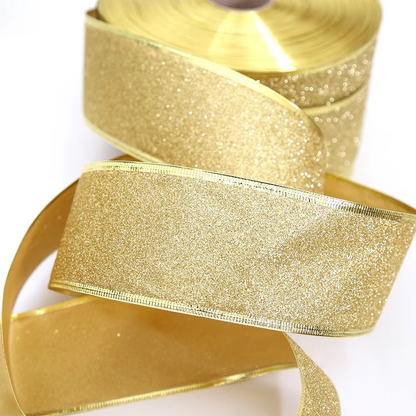 Sparkly Festive Ribbon For Christmas Crafts And Decorations