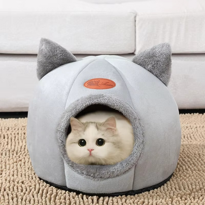 Warm Fleece Pet Bed for Cats and Small Dogs
