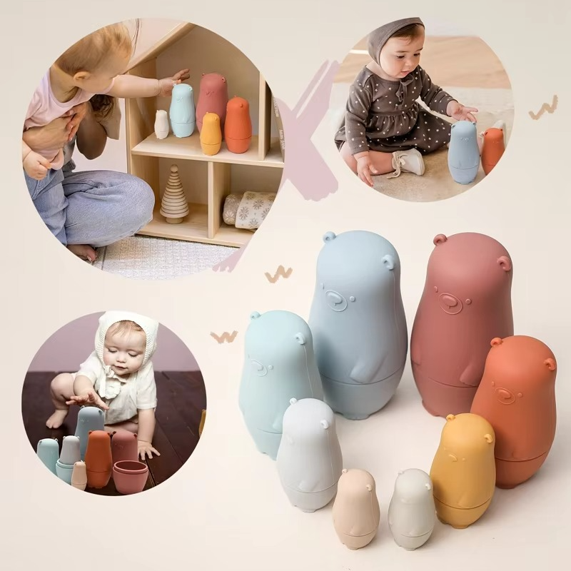 Colorful Kids Stacking Toy Set for Baby and Toddler