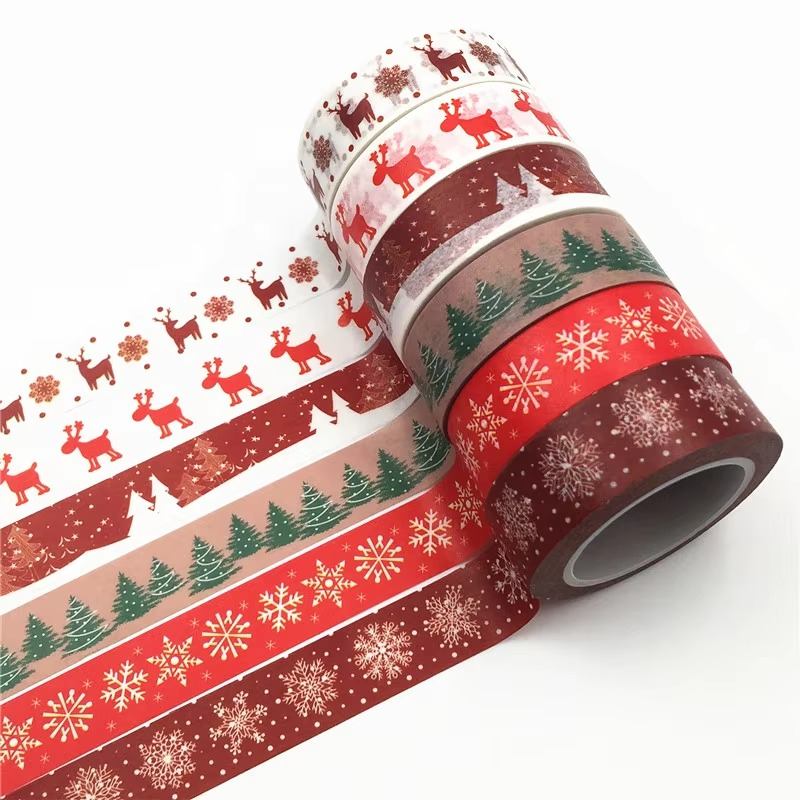 Fun Holiday Craft Tape with Snowflakes and Reindeer