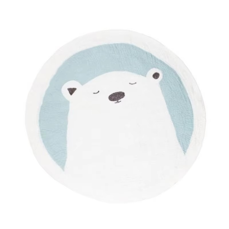 Soft Plush Baby Playmat with Cute Animal Design