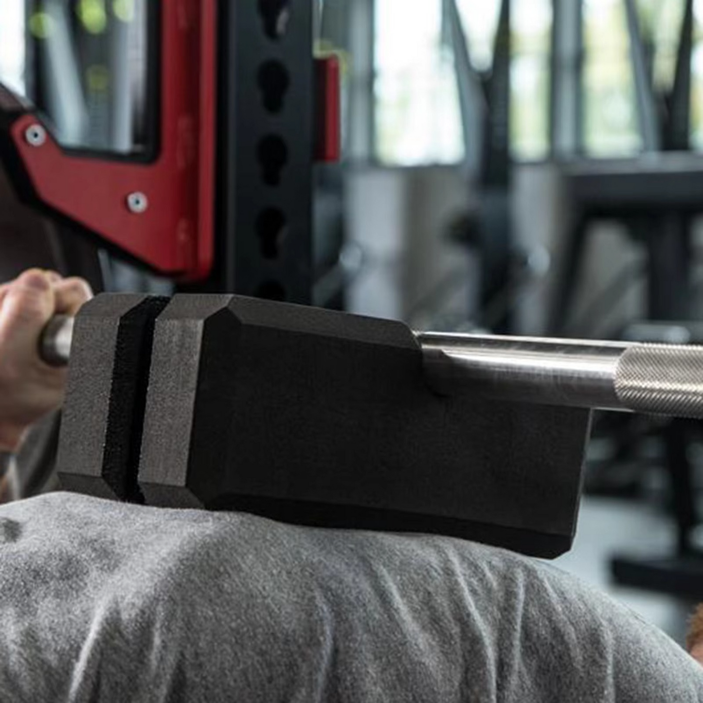 Heavy Duty Foam Barbell Trainer Block for Home Gym