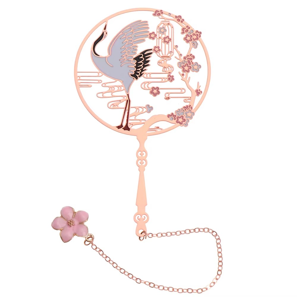 Decorative Tassel Bookmark with Elegant Fan Pattern