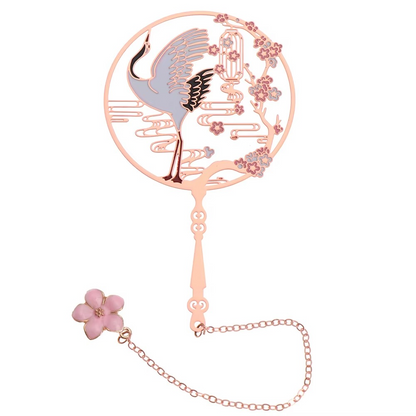 Decorative Tassel Bookmark with Elegant Fan Pattern