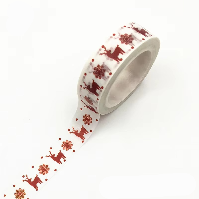 Fun Holiday Craft Tape with Snowflakes and Reindeer