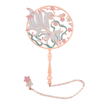 Decorative Tassel Bookmark with Elegant Fan Pattern