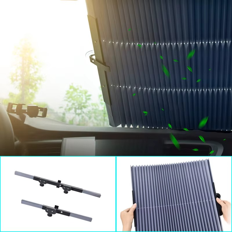 Universal Car Sun Shade Kit - UV Blocker Front Rear Visor
