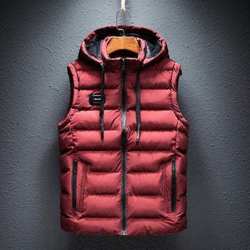 Simple Fleece Hood Vest