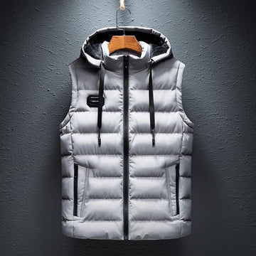 Simple Fleece Hood Vest