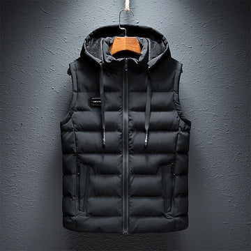Simple Fleece Hood Vest