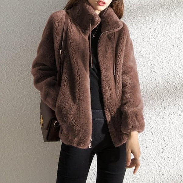Warm Faux Fur Padded Winter Coat