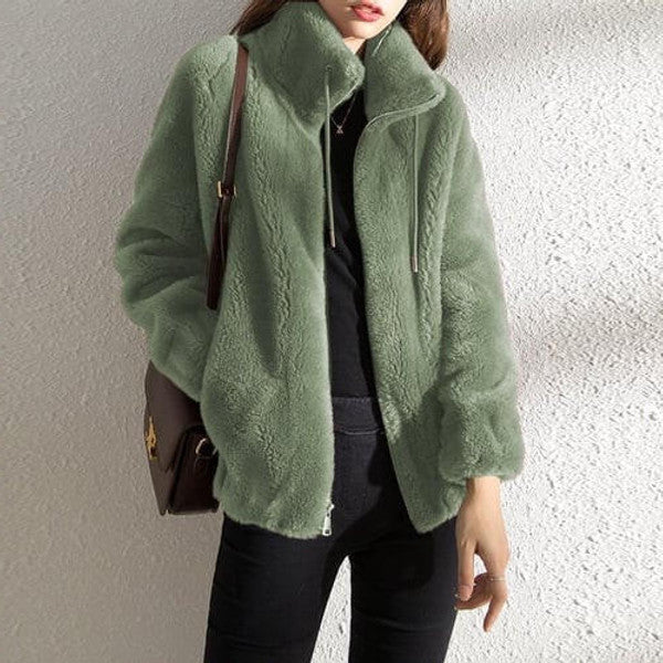 Warm Faux Fur Padded Winter Coat