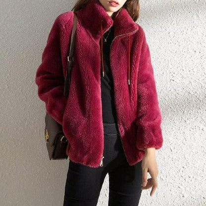 Warm Faux Fur Padded Winter Coat