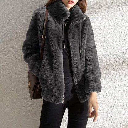 Warm Faux Fur Padded Winter Coat