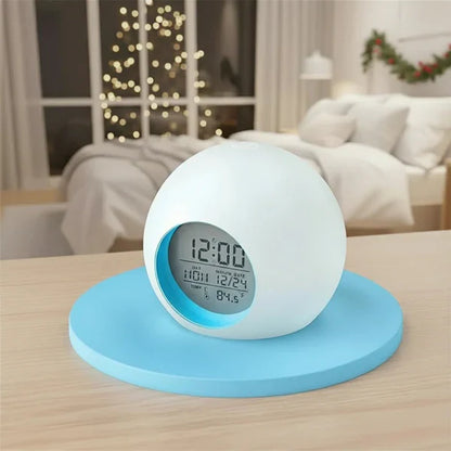 Kids Colorful Alarm Clock with Nightlight and Snooze