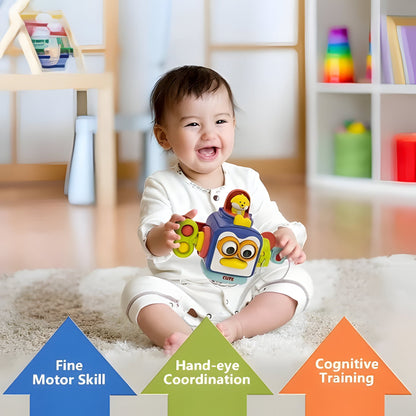 Interactive 6-in-1 Learning Play Board for Kids
