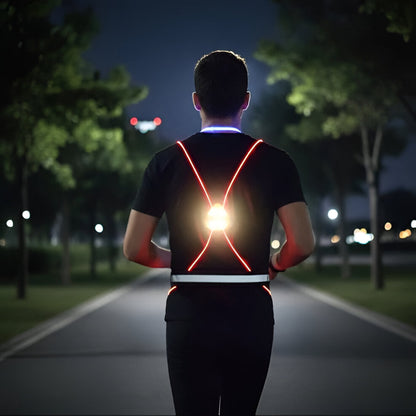 Visible LED Hi-Vis Safety Vest for Men and Women