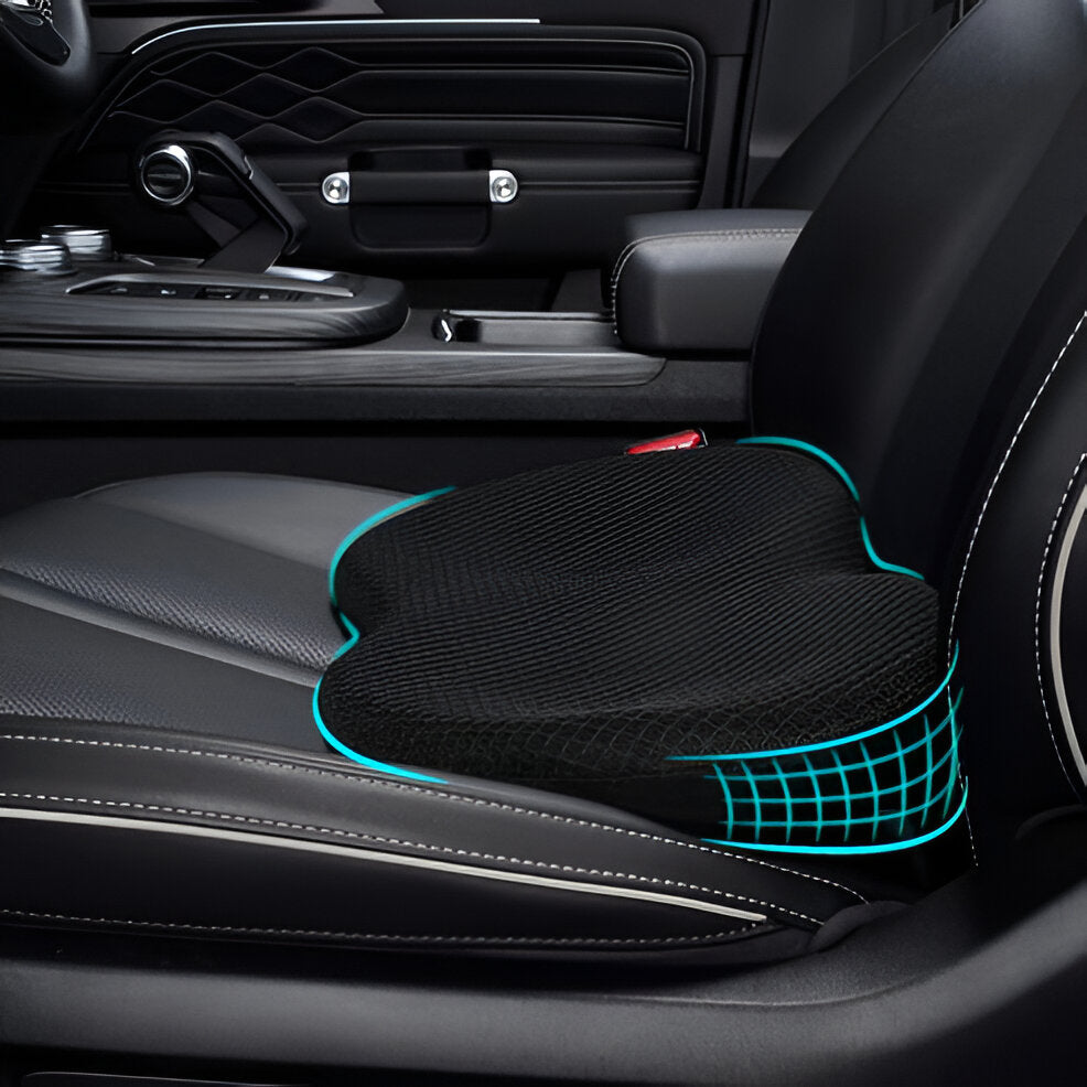 Comfortable Car Back Support Cushion with Memory Foam