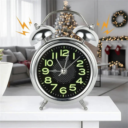 Loud Vintage Twin Bell Wake Up Alarm Clock