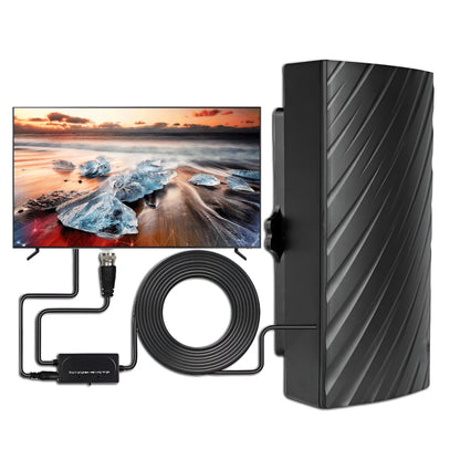 Strong Signal HDTV Indoor Outdoor Antenna Amplifier Kit - Hehif