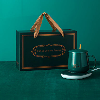 Stoneware Coffee Mug with Cozy Warmer - Hehif