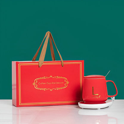 Stoneware Coffee Mug with Cozy Warmer