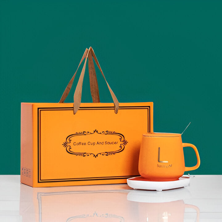 Stoneware Coffee Mug with Cozy Warmer