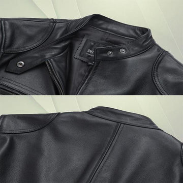 Faux Leather Moto Style Jacket