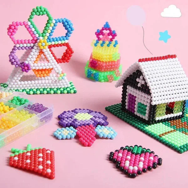 Colorful Magic Beads Kit for Kids Art and Crafts