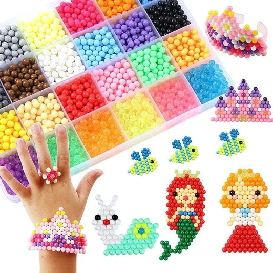 Colorful Magic Beads Kit for Kids Art and Crafts - Hehif