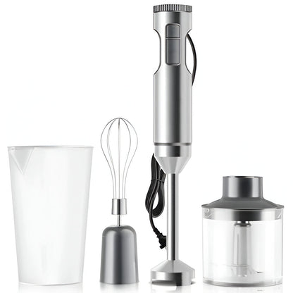 Powerful 4 in 1 Hand Mixer 1000W Stainless Steel - Hehif