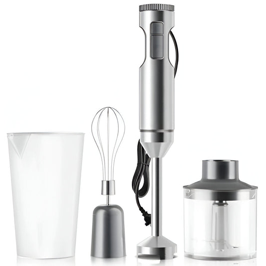 Powerful 4 in 1 Hand Mixer 1000W Stainless Steel - Hehif