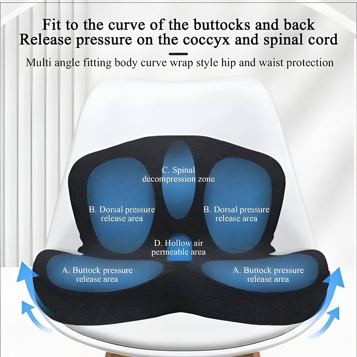 Orthopedic Support Pillow for Back Pain Relief