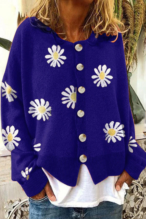Pretty Patterned Knit Sweater