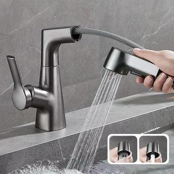 Flexible Bath Faucet with Pull Out Shower Head