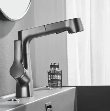 Flexible Bath Faucet with Pull Out Shower Head