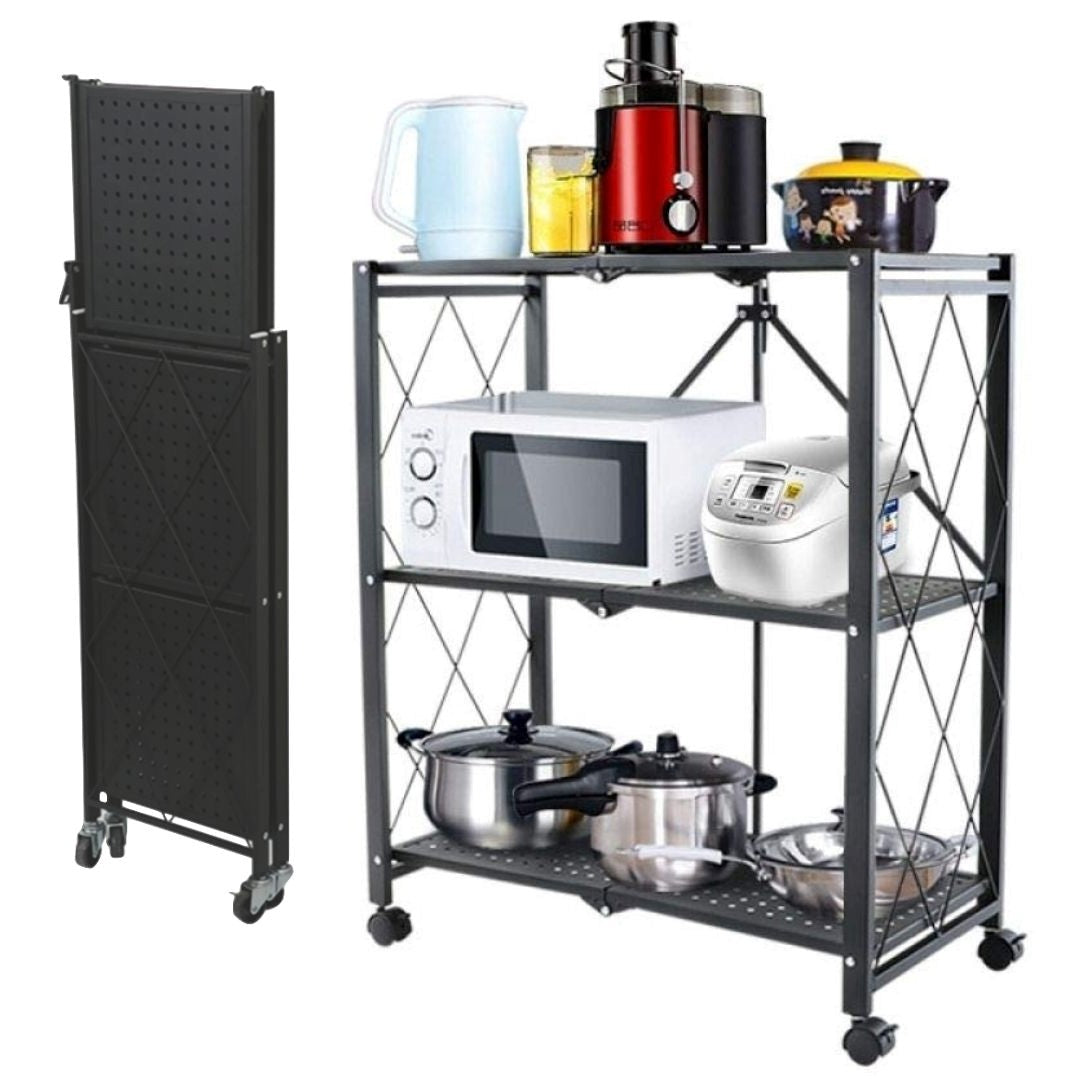 Portable Wheel Shelf Storage Rack - Hehif