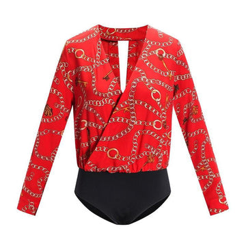 Retro Graphic Women's Bodysuit